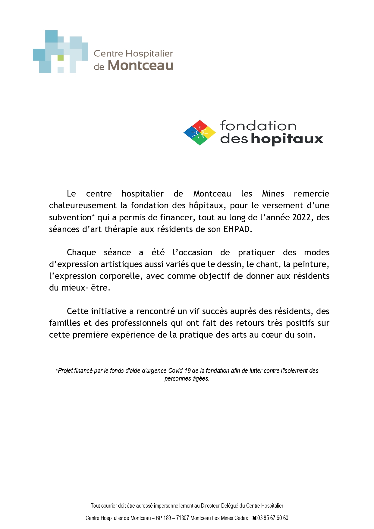 illustration Aides de la Fondation des Hôpitaux pour le secteur médico-social